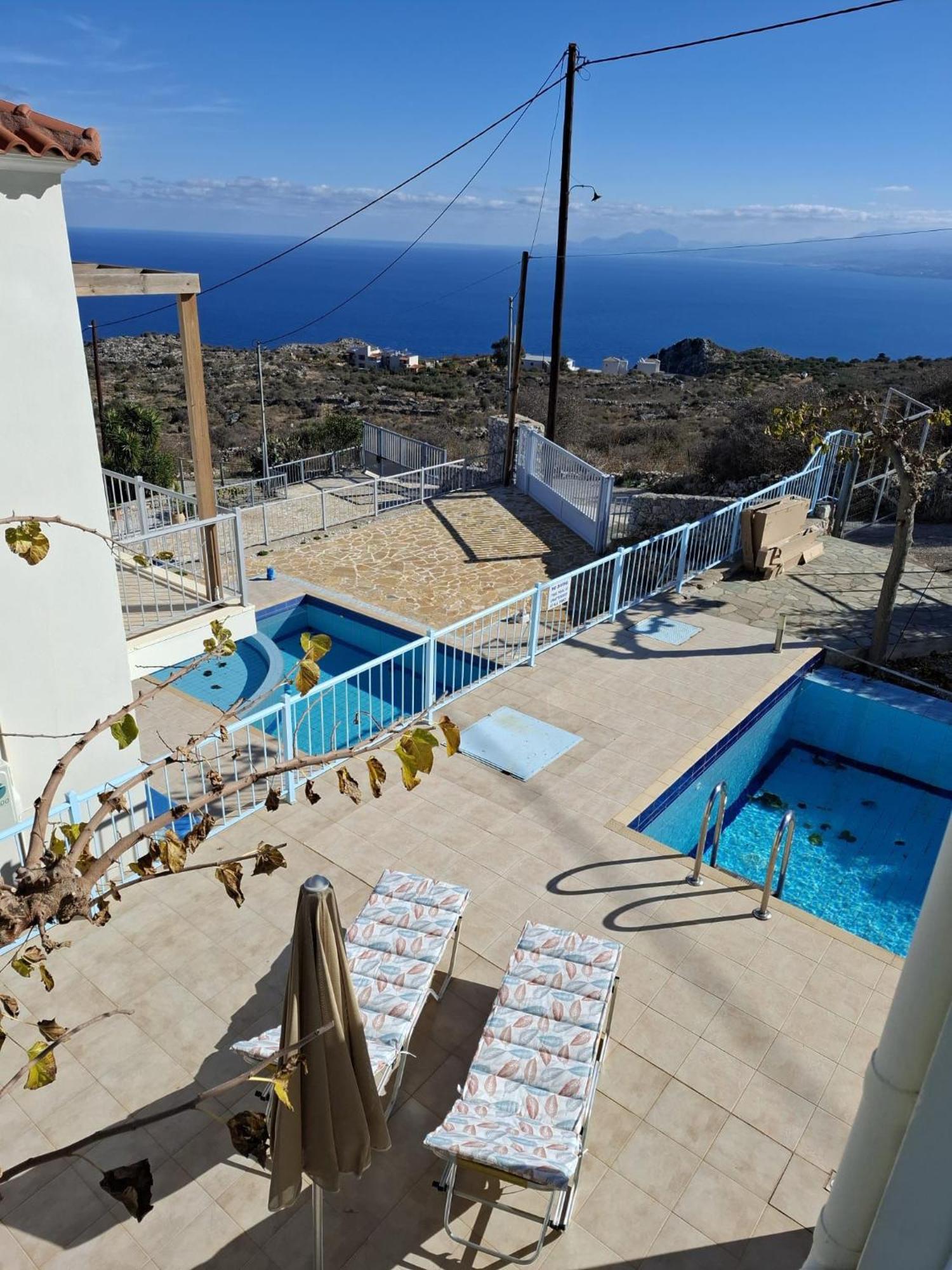 Breathtaking Sea And Mountain Views Villa Kefalas ภายนอก รูปภาพ